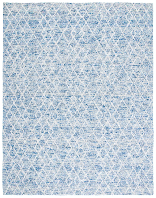 Safavieh Metro 994 Hand Tufted 100% Fine Indian Wool Pile Rug Blue / Ivory 100% Fine Indian Wool Pile MET994M-8
