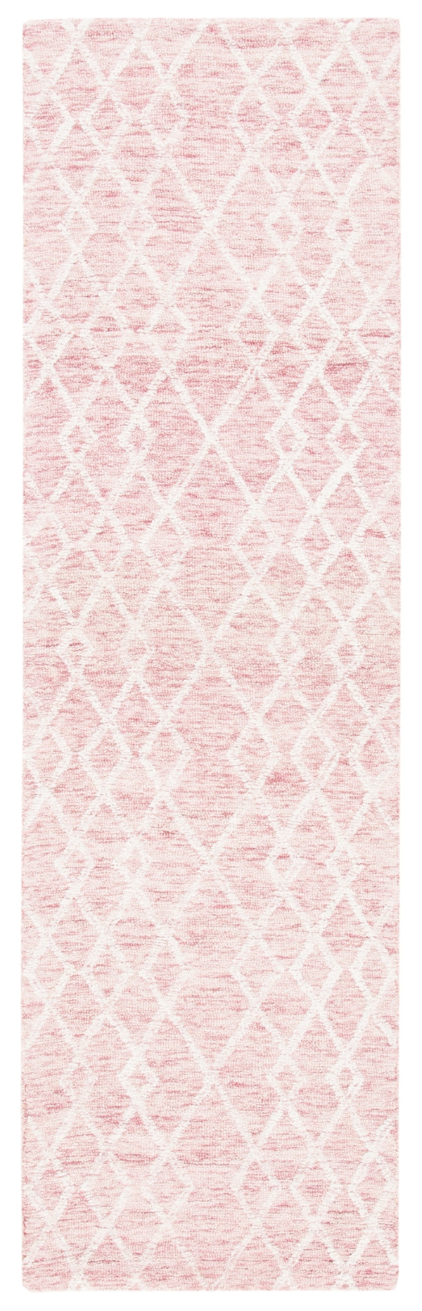 Safavieh Metro 994 Hand Tufted 100% Fine Indian Wool Pile Rug Pink / Ivory 100% Fine Indian Wool Pile MET994U-28