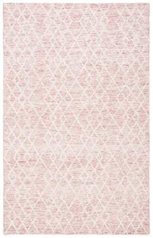 Safavieh Metro 994 Hand Tufted 100% Fine Indian Wool Pile Rug Pink / Ivory 100% Fine Indian Wool Pile MET994U-5