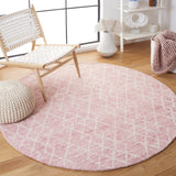 Safavieh Metro 994 Hand Tufted 100% Fine Indian Wool Pile Rug Pink / Ivory 100% Fine Indian Wool Pile MET994U-6R