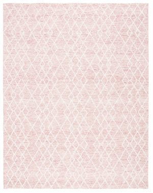 Safavieh Metro 994 Hand Tufted 100% Fine Indian Wool Pile Rug Pink / Ivory 100% Fine Indian Wool Pile MET994U-8
