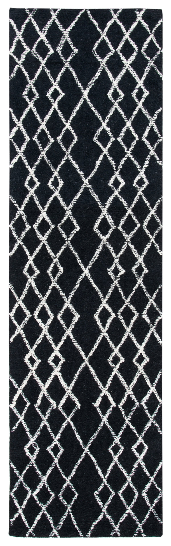Safavieh Metro 994 Hand Tufted 100% Fine Indian Wool Pile Rug Black / Ivory 100% Fine Indian Wool Pile MET994Z-28