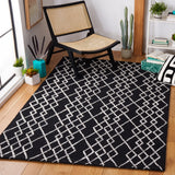 Safavieh Metro 994 Hand Tufted 100% Fine Indian Wool Pile Rug Black / Ivory 100% Fine Indian Wool Pile MET994Z-5