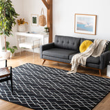 Safavieh Metro 994 Hand Tufted 100% Fine Indian Wool Pile Rug Black / Ivory 100% Fine Indian Wool Pile MET994Z-8