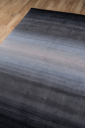 Momeni Metro MT-12 Hand Tufted Contemporary Solid Indoor Area Rug Midnight Black 9'6" x 13'6" METROMT-12MBK96D6