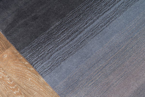 Momeni Metro MT-12 Hand Tufted Contemporary Solid Indoor Area Rug Midnight Black 9'6" x 13'6" METROMT-12MBK96D6