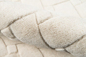 Momeni Metro MT-21 Hand Tufted Contemporary Solid Indoor Area Rug Ivory 8' x 11' METROMT-21IVY80B0