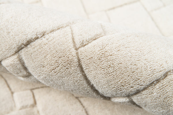 Momeni Metro MT-21 Hand Tufted Contemporary Solid Indoor Area Rug Ivory 8' x 11' METROMT-21IVY80B0