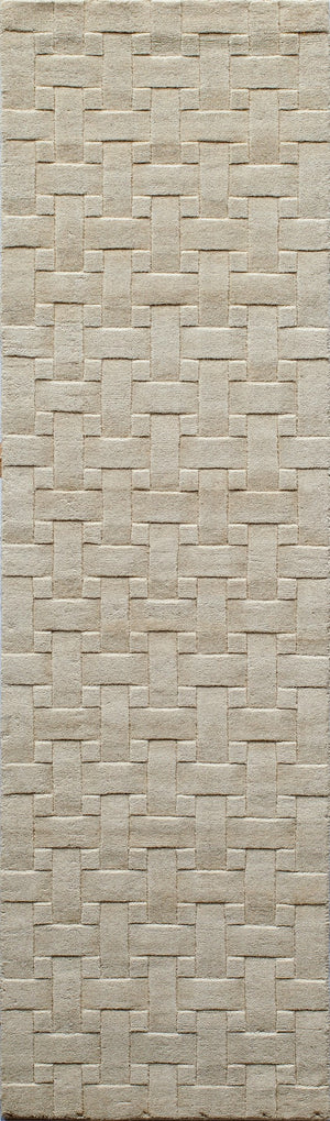 Momeni Metro MT-21 Hand Tufted Contemporary Solid Indoor Area Rug Ivory 8' x 11' METROMT-21IVY80B0