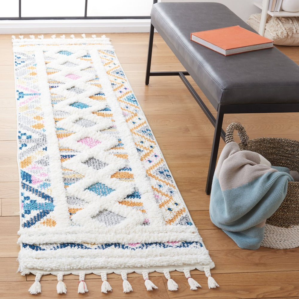 Safavieh Moroccan Fringe Shag 108 Power Loomed Polypropylene Shag & Flokati Rug MFG108A-9