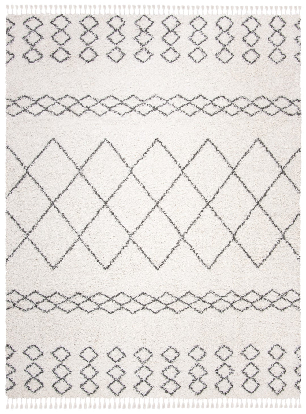 Safavieh Moroccan Fringe Shag 343 Power Loomed Polypropylene Shag & Flokati Rug MFG343A-6