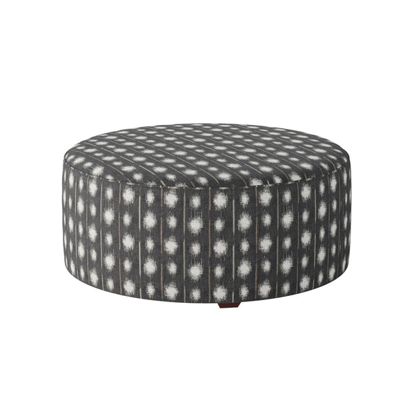 Fusion 140-C Transitional Cocktail Ottoman 140-C Bindi Pepper 39" Round Cocktail Ottoman