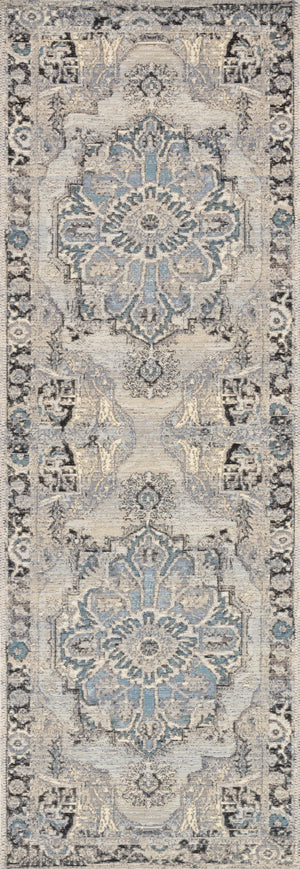 Loloi Mika MIK-01 Polyester, Polypropylene Power Loomed Indoor/Outdoor Rug MIKAMIK-01GYBBA6D9