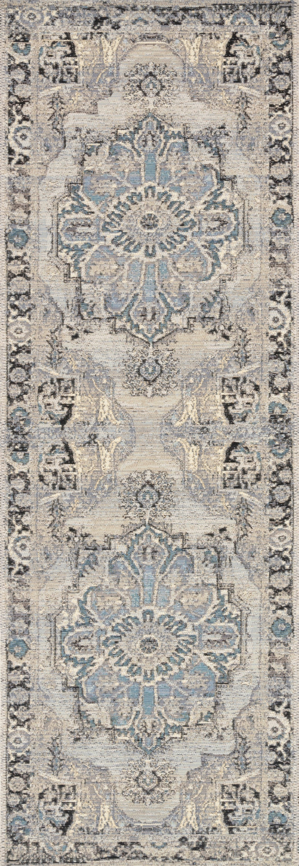 Loloi Mika MIK-01 Polyester, Polypropylene Power Loomed Indoor/Outdoor Rug MIKAMIK-01GYBBA6D9