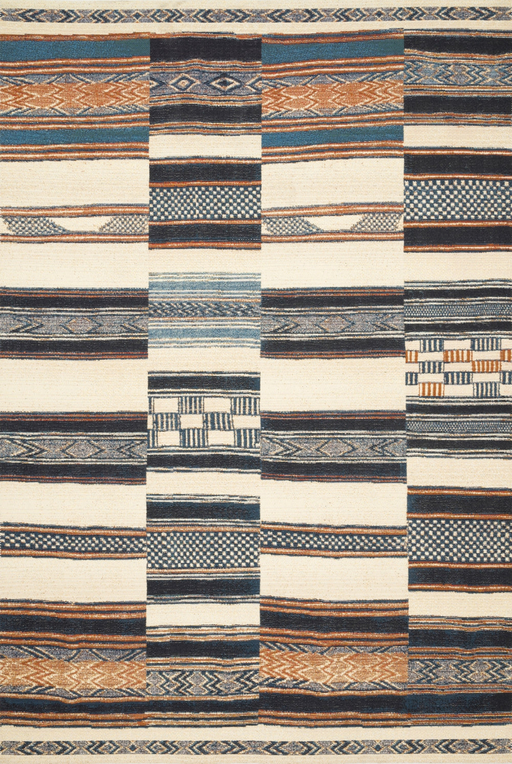 Loloi Mika MIK-04 Polyester, Polypropylene Power Loomed Indoor/Outdoor Rug MIKAMIK-04IVMLA6D9