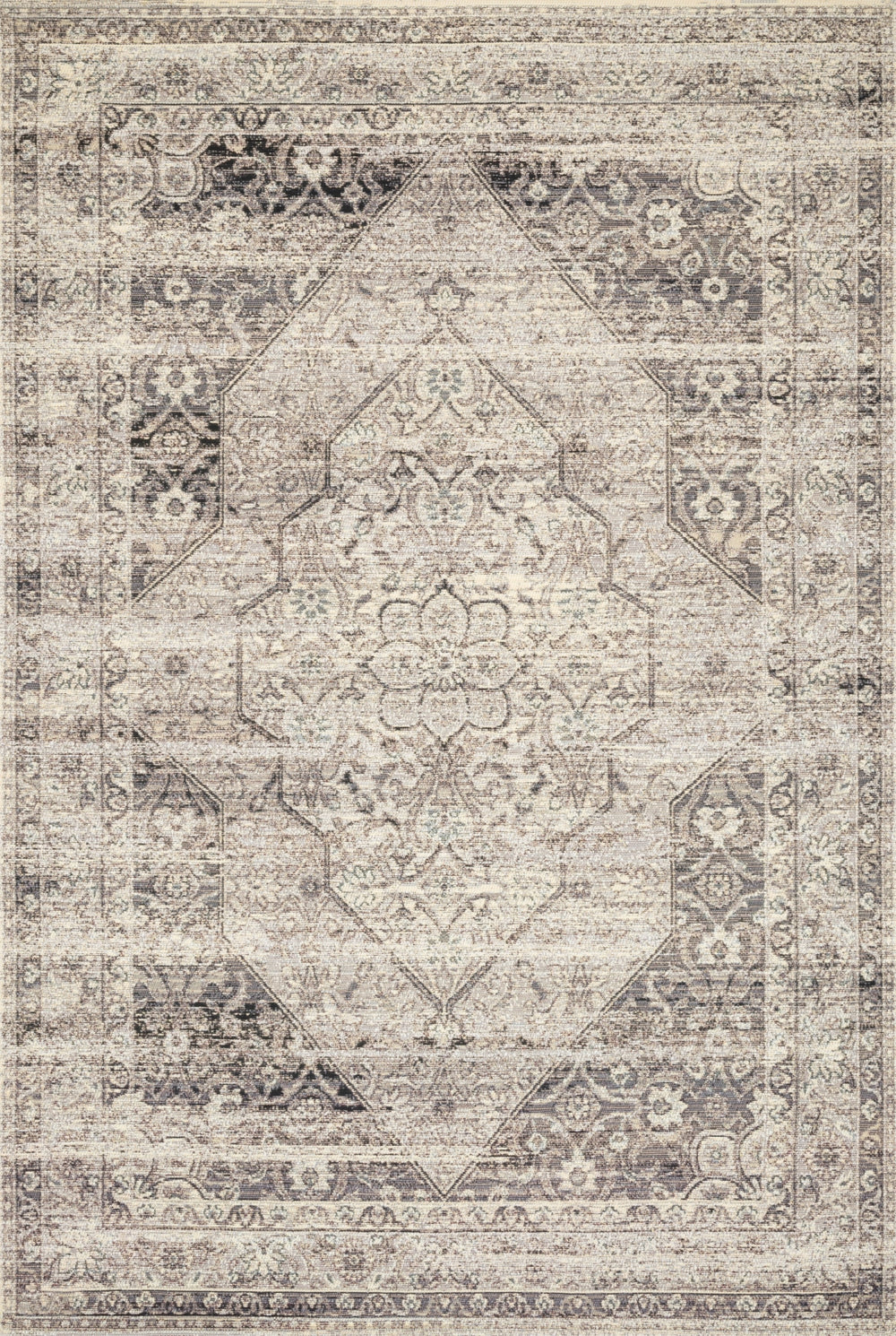 Loloi Mika MIK-12 Polyester, Polypropylene Power Loomed Indoor/Outdoor Rug MIKAMIK-12SNIVA6D9