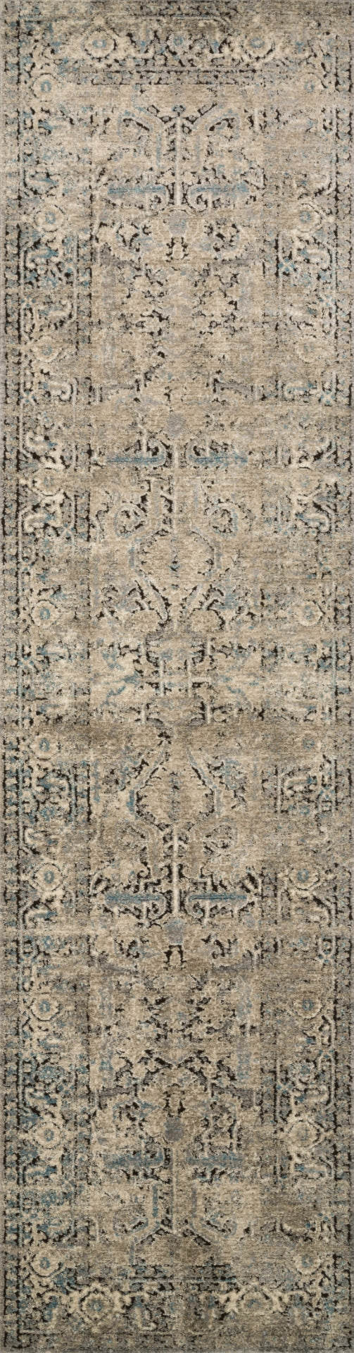 Loloi Millennium MV-01 50% Polypropylene, 50% Polyester Power Loomed Transitional Rug MILLMV-01GYSNC0F0