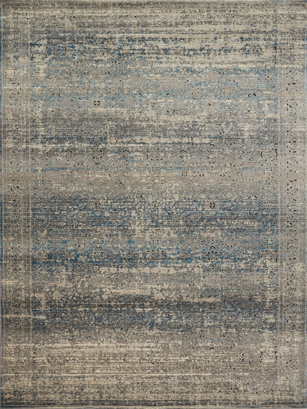 Loloi Millennium MV-02 50% Polypropylene, 50% Polyester Power Loomed Transitional Rug MILLMV-02GYBBC0F0