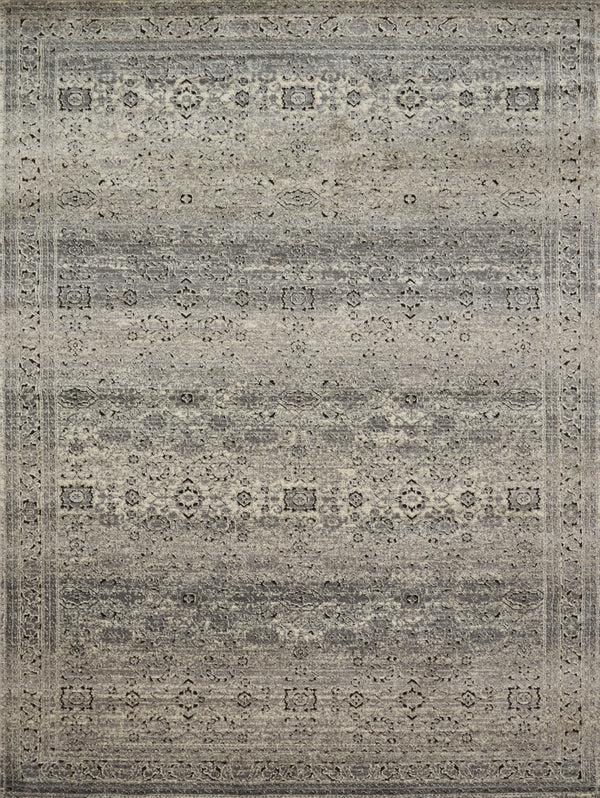 Loloi Millennium MV-02 50% Polypropylene, 50% Polyester Power Loomed Transitional Rug MILLMV-02GYCCC0F0