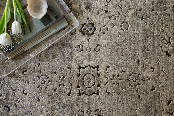 Loloi Millennium MV-02 50% Polypropylene, 50% Polyester Power Loomed Transitional Rug MILLMV-02GYCCC0F0