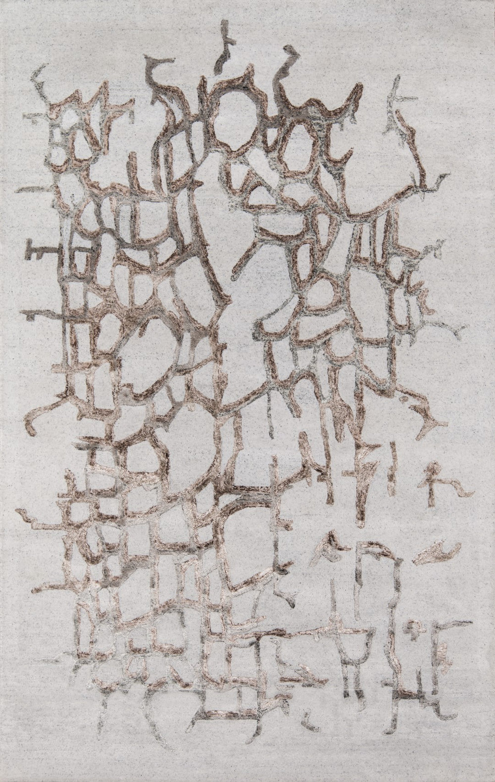 Momeni Millennia MI-03 Hand Tufted Contemporary Abstract Indoor Area Rug Natural 8'6" x 11'6" MILLNMI-03NAT86B6