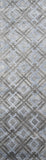 Momeni Millennia MI-07 Hand Tufted Contemporary Geometric Indoor Area Rug Silver 8'6" x 11'6" MILLNMI-07SVL86B6