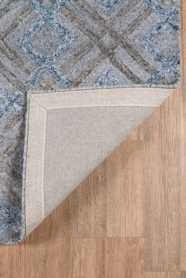 Momeni Millennia MI-07 Hand Tufted Contemporary Geometric Indoor Area Rug Silver 8'6" x 11'6" MILLNMI-07SVL86B6