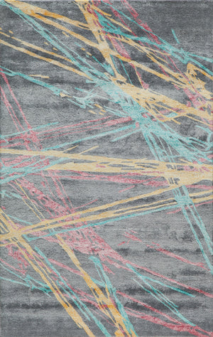 Momeni Millennia MI-08 Hand Tufted Contemporary Abstract Indoor Area Rug Multi 8'6" x 11'6" MILLNMI-08MTI86B6