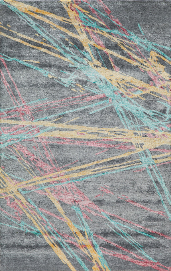 Momeni Millennia MI-08 Hand Tufted Contemporary Abstract Indoor Area Rug Multi 8'6" x 11'6" MILLNMI-08MTI86B6