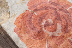 Momeni Millennia MI-10 Hand Tufted Casual Floral Indoor Area Rug Red 8'6" x 11'6" MILLNMI-10RED86B6