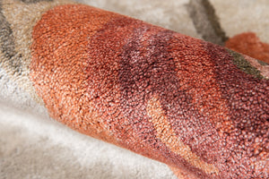 Momeni Millennia MI-10 Hand Tufted Casual Floral Indoor Area Rug Red 8'6" x 11'6" MILLNMI-10RED86B6