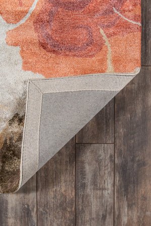 Momeni Millennia MI-10 Hand Tufted Casual Floral Indoor Area Rug Red 8'6" x 11'6" MILLNMI-10RED86B6