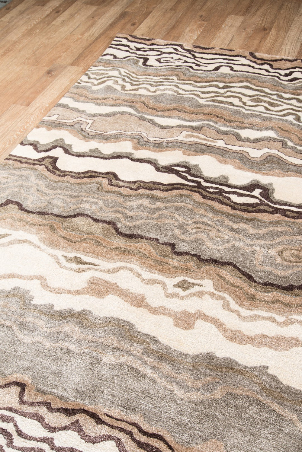 Momeni Millennia MI-12 Hand Tufted Contemporary Abstract Indoor Area Rug Sand 8'6" x 11'6" MILLNMI-12SND86B6