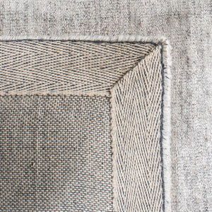 Mirage 176 Contemporary Hand Loom 75% Viscose, 5% Wool, 20% Cotton Rug Light Grey