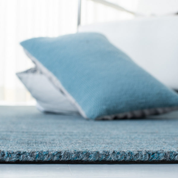 Mirage 176 Contemporary Hand Loom 75% Viscose, 5% Wool, 20% Cotton Rug Teal / Blue