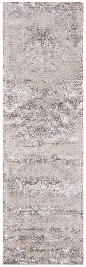 Mirage 735 Contemporary Hand Woven 45% Wool, 55% Viscose Rug Silver / Ivory