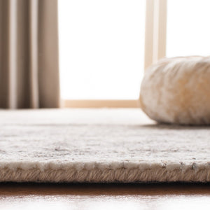 Mirage 735 Contemporary Hand Woven 45% Wool, 55% Viscose Rug Silver / Ivory