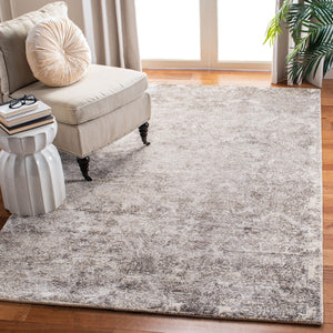 Mirage 735 Contemporary Hand Woven 45% Wool, 55% Viscose Rug Silver / Ivory