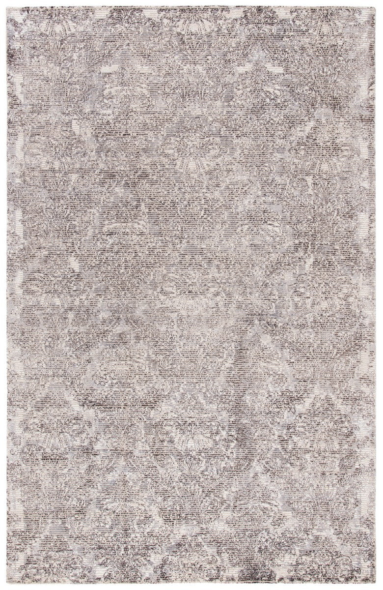 Mirage 735 Contemporary Hand Woven 45% Wool, 55% Viscose Rug Silver / Ivory