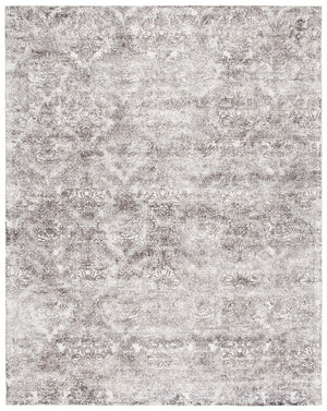 Mirage 735 Contemporary Hand Woven 45% Wool, 55% Viscose Rug Silver / Ivory