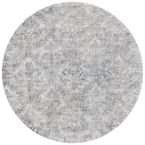 Mirage 735 Contemporary Hand Woven 45% Wool, 55% Viscose Rug Light Blue / Grey