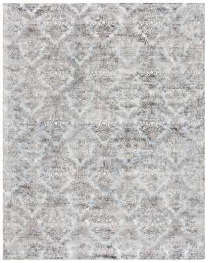 Mirage 735 Contemporary Hand Woven 45% Wool, 55% Viscose Rug Light Blue / Grey
