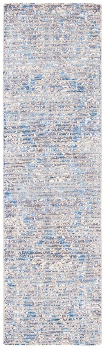 Mirage 735 Contemporary Hand Woven 45% Wool, 55% Viscose Rug Navy / Ivory