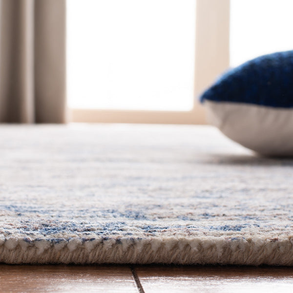 Mirage 735 Contemporary Hand Woven 45% Wool, 55% Viscose Rug Navy / Ivory