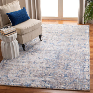 Mirage 735 Contemporary Hand Woven 45% Wool, 55% Viscose Rug Navy / Ivory