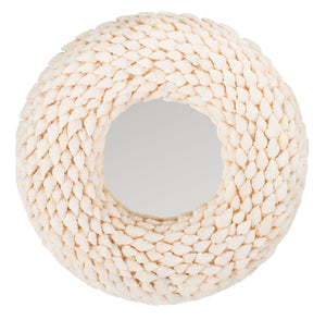 Kesey Mirror - Nautical Round Shell Design for Contemporary Interiors, Versatile & Stylish Decor