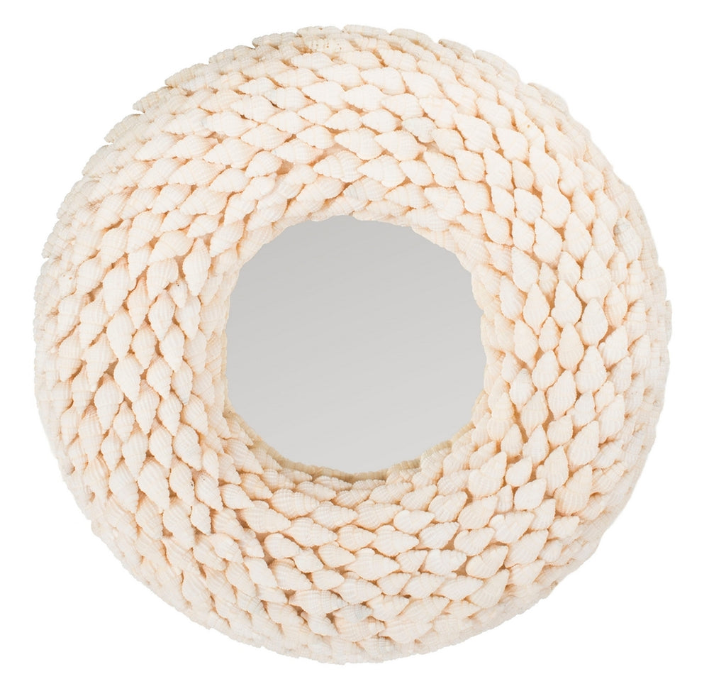 Kesey Mirror - Nautical Round Shell Design for Contemporary Interiors, Versatile & Stylish Decor