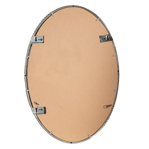 Uttermost Sherise Brushed Nickel Oval Mirror