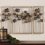 Uttermost Metal Tulips Wall Art Set of 3