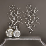 Uttermost Silver Branches Wall Art Set of 2